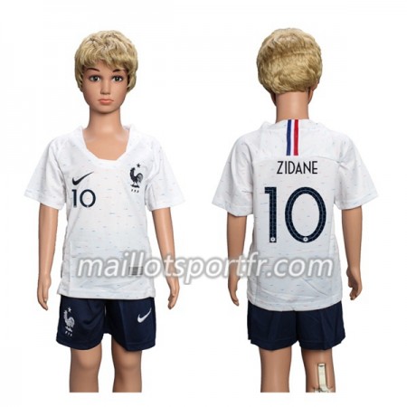 Maillot de Foot France Zidane 10 Enfant Exterieur Coupe du monde 2018